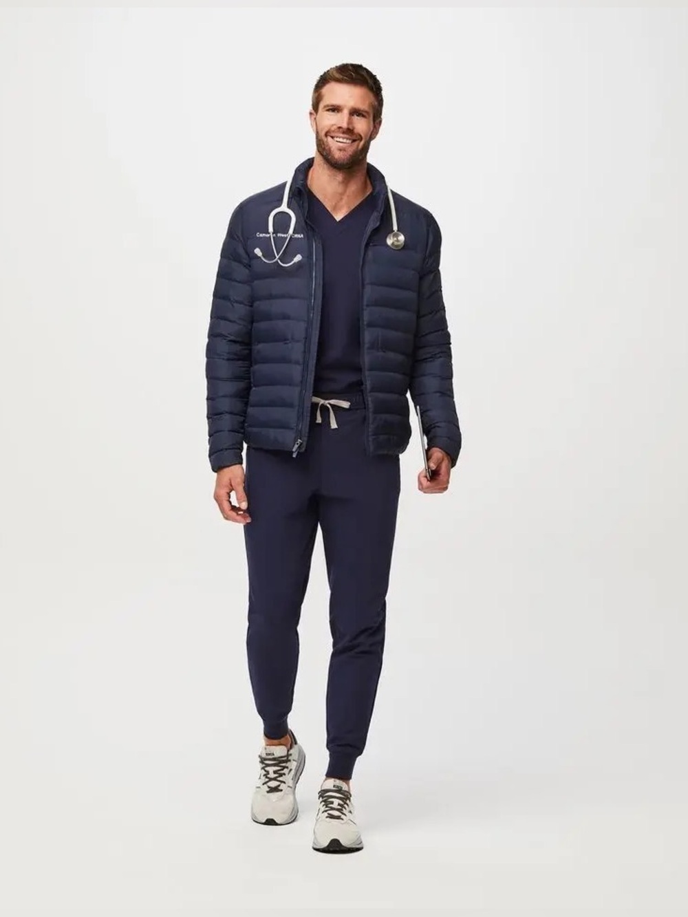 Figs Tansen Navy Jogger Men Scrub Pants (Size S/S) - Picture 3 of 11